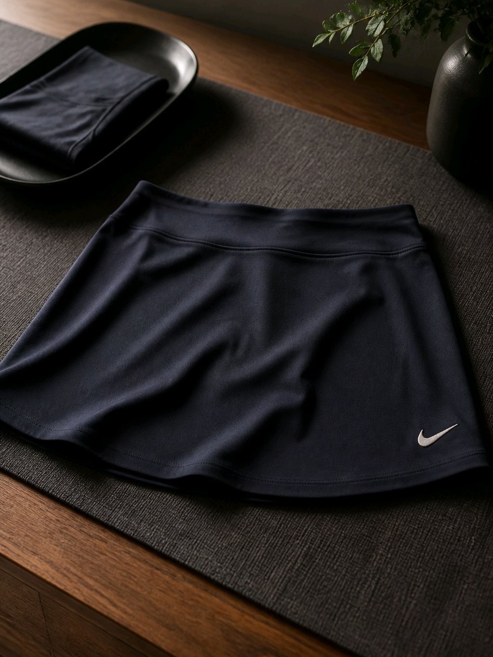 Nike Navy/White Performance Dry Fit  Tennis Skort